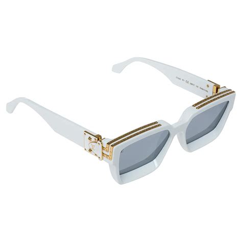 louis vuitton white sun glasses